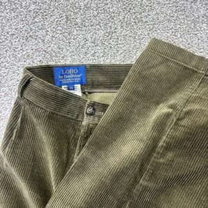 Vintage Lobo By Pendleton Corduroy Pants Mens 36x32 Green Pleated Classic USA